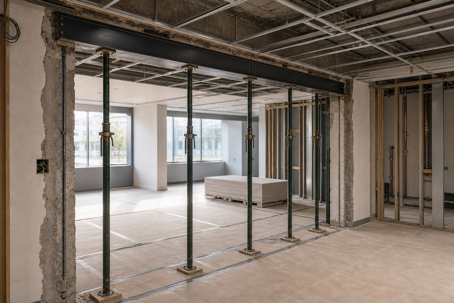Commercial structural alteration construction work