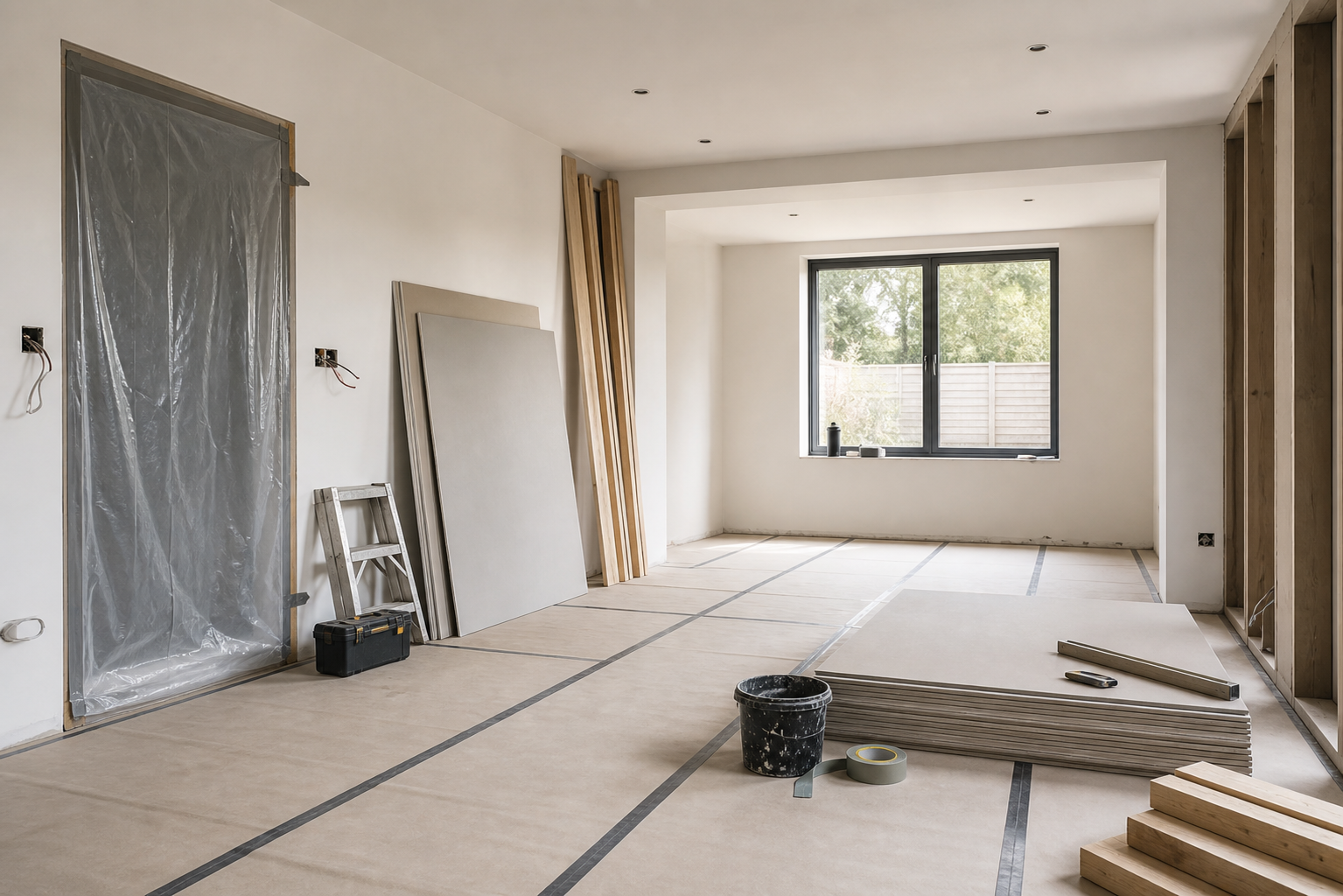 Clean site preparation before building starts